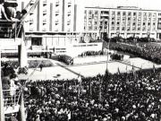 Aspect din timpul vizitei conducătorilor de partid şi de stat în regiunea Galaţi (Galaţi)