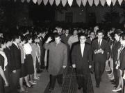 Aspect din timpul vizitei conducătorilor de partid şi de stat în regiunea Galaţi (Institutul Politehnic Galaţi)