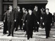 Plecarea delegaţiei economice guvernamentale a R.D. Vietnam, condusă de Le Thanh Nghi