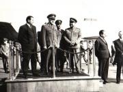 Sosirea pe Aeroportul Băneasa a delegaţiei militare iugoslave