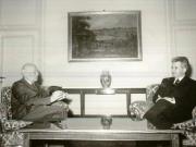 Nicolae Ceauşescu, secretar general al P.C.R., l-a primit pe Giancarlo Pajetta, membru al Direcţiunii şi Secretariatului Partidului Comunist Italian, care, la invitaţia C.C. al P.C.R., face o vizită în ţara noastră.(9.XII.1978)