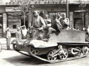  Intrarea Armatei Sovietice în Bucureşti.Bulevardul Carol.