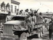 Întâlnirea cu Armata Roşie în Bucureşti (Colentina).