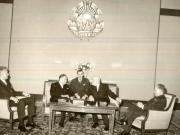 Aspect de la prezentarea scrisorilor de acreditare de către trimisul extraordinar şi ministru plenipotenţiar al Israelului în România, Eliezer Daron. (10 I 1967)