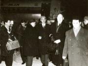Aspect de la sosirea în Capitală a ministrului afacerilor externe al Olandei, Joseph Luns. (11 I 1967)