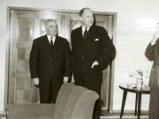 Ion Gheorghe Maurer, preşedintele Consiliului de Miniştri al R.S. România, l-a primit pe Joseph Luns, ministrul afacerilor externe al Olandei. (13 I 1967)