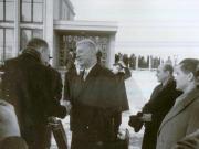 Aspect de la plecarea spre ţară a ministrului afacerilor externe al Olandei, Joseph Luns. (16 I 1967)