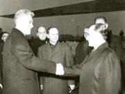 Plecarea ministrului afacerilor externe al R.S. România, Corneliu Mănescu, în Republica Federală Germania, unde va face o vizită la invitaţia lui Willy Brandt, ministru al afacerilor externe. (30 I 1967)