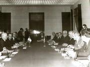 Aspect din timpul vizitei întreprinse în Tunisia de către Chivu Stoica, preşedintele Consiliului de Stat al R.S. România, la invitaţia preşedintelui Habib Burghiba(2 – 7 II 1967)