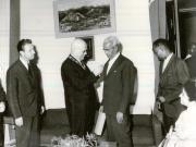 Aspect din timpul vizitei întreprinsă în Somalia, la invitaţia preşedintelui Aden Abdulla Osman, de către preşedintele Consiliului de Stat al R.S. România, Chivu Stoica. (9 – 11 II 1967)