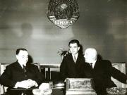 Prezentarea scrisorilor de acreditare de către ambasadorul Irakului în R.S.România, Muhsin Hussein al Habib.(1 III 1967)