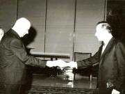 Prezentarea scrisorilor de acreditare de către ambasadorul Republicii Turcia la Bucureşti, Kamüran Gürün.(3 III 1967)