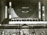 Aspect de la adunarea solemnă ce a avut loc la Cluj cu prilejul împlinirii a 530 de ani de la răscoala de la Bobâlna. (10 III 1967)
