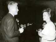 Corneliu Mănescu, ministru al afacerilor externe al R.S. România la recepţia oferită de ambasadorul Pakistanului, cu prilejul zilei naţionale. (23 III 1967)
