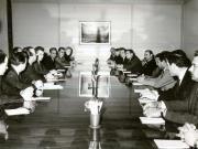 Nicolae Ceauşescu, secretar general al Partidului Comunist Român a primit delegaţia Partidului Socialist Arab Baos, condusă de Mohamad Ali Haidar(28 III 1967)