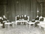 Chivu Stoica, preşedintele Consiliului de Stat al R.S. România l-a primit pe Adnan al Pachachi, ministrul Afacerilor Externe al Republicii Irak. (28 IV 1967)