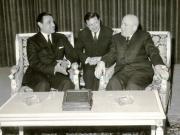 Chivu Stoica, preşedintele Consiliului de Stat al R.S. România l-a primit pe Adnan al Pachachi, ministrul Afacerilor Externe al Republicii Irak. (28 IV 1967)