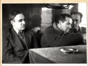 Gheorghe Gheorghiu-Dej şi Alexandru Moghioroş în drum spre Petroşani (vedere din tren) (1944 noiembrie 23).