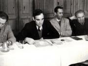Gheorghe Gheorghiu-Dej participă la o şedinţă cu delegaţii muncitorilor mineri din Valea Jiului (Petroşani (1944 noiembrie 24).