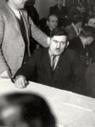 Aspect de la Consfătuirea delegaţilor muncitorilor mineri şi funcţionari din Valea Jiului, la care a vorbit Gheorghe Gheorghiu-Dej (Petroşani) (1944 noiembrie 24).