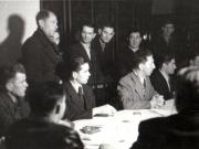 Aspect de la Consfătuirea delegaţilor muncitorilor mineri şi funcţionari din Valea Jiului, la care a vorbit Gheorghe Gheorghiu-Dej (Petroşani) (1944 noiembrie 24).