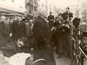 Bucureşti, martie 1945. Aspecte de la mitingul organizat cu prilejul reinstalării administraţiei române în Nordul Transilvaniei. (martie 1945)