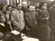 Bucureşti, martie 1945. Aspecte de la mitingul organizat cu prilejul reinstalării administraţiei române în Nordul Transilvaniei. (martie 1945)