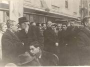 Bucureşti, martie 1945. Aspecte de la mitingul organizat cu prilejul reinstalării administraţiei române în Nordul Transilvaniei. (martie 1945)