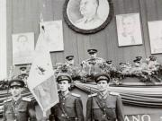 29 aprilie 1953. Înmânarea drapelului de luptă Academiei Militare Generale. (1953)