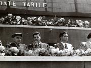 Bucureşti, Piaţa Aviatorilor, 1 mai 1954. Aspecte de la tribuna oficială, cu prilejul sărbătoririi Zilei Internaţionale a Oamenilor Muncii. (1 mai 1954)