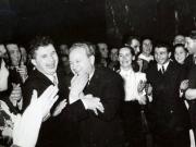 Aspect de la banchetul organizat în onoarea participanţilor la lucrările celui de al VII-lea Congres al P.C.R. Bucureşti, decembrie 1955. (dec. 1955)