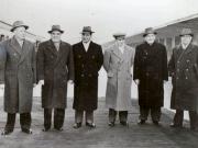 Bucureşti, 24 ianuarie 1959. Plecarea delegaţiei P.C.R. la lucrările celui de al XXI-lea Congres al P.C.U.S. (24 ian. 1959)