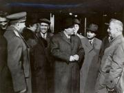 Februarie 1961. Conducători de partid şi de stat în timpul vizitei de lucru la Piteşti şi împrejurimi. (febr.1961)