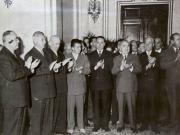 Bucureşti, Palatul Republicii, 8 mai 1961. Solemnitatea înmânării unor distincţii cu prilejul aniversării a 40 de ani de la crearea P.C.R. (8 mai 1961)