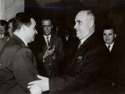 Bucureşti, 8 noiembrie 1961. Nicolae Ceauşescu la festivitatea prilejuită de cea de a 60-a aniversare a zilei de naştere a lui Gheorghe Gheorghiu-Dej. (8 nov.1961)