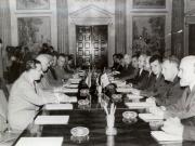 Bucureşti, iunie 1962. Aspect de la convorbirile oficiale dintre delegaţiile de partid şi guvernamentale ale României şi Uniunii Sovietice. (iunie 1962)