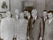 Moscova, august 1962. Imaginea reprezintă un aspect din timpul vizitei delegaţiei de partid şi guvernamentale din România în U.R.S.S. (aug.1962)