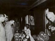 Bucureşti, iunie 1963. Aspect de la solemnitatea decorării lui Leontin Sălăjan cu prilejul împlinirii vârstei de 50 de ani. (iunie 1963)