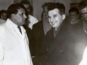 Februarie 1965. Nicolae Ceauşescu vizitând spitalul „Nicolae Bălcescu”. (febr.1965)
