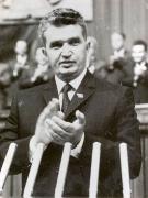 Nicolae Ceauşescu expunând raportul Comitetului Central al Partidului Comunist Român la cel de al X-lea Congres al P.C. din august 1969. (6-12 august 1969)
