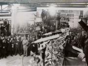 Nicolae Ceauşescu vorbind la mitingul de la Uzina de Vagoane din Arad. (11 febr.1972)