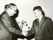 Secretarul general al P.C.R., Nicolae Ceauşescu, l-a primit pe Ihsan Sabri Coglayangil, ministrul de externe al Turciei. (19 mai 1967)