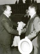 Nicolae Ceauşescu şi Santiago Carillo, şeful delegaţiei P.C. din Spania. (28 mai 1967)