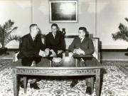 Nicolae Ceauşescu şi Mihail Leseciko, vicepreşedinte al Consiliului de Miniştri al U.R.S.S. (7 iunie 1967)