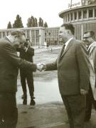 Aspecte de la sosirea în ţara noastră a vicepreşedintelui Cehoslovaciei, Otokar Simunek. (12 iunie 1967)