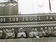 O parte a tribunei centrale în timpul demonstraţiei oamenilor muncii din Capitală. (23 august 1967)