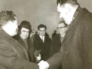 Franz Muhri, preşedintele P. C. din Austria, a făcut, la invitaţia C.C. al P.C.R., o vizită prietenească la noi în ţară. (11 februarie 1968)