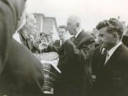 Aspecte din timpul vizitei la Piteşti a preşedintelui Franţei, Charles de Gaulle. (18 mai 1968)