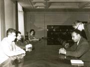 Nicolae Ceauşescu, secretar general al C.C. al P.C.R., l-a primit pe şeful delegaţiei economice a Yemenului de Sud, Abdul Malik Ismail, ministrul yemenit al economiei, comerţului şi planificării. La primire a luat parte şi Gh. Cioară, ministrul român al comerţului exterior. (12 iunie 1968)