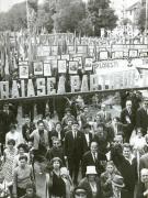 Demonstraţia oamenilor muncii din Capitală cu prilejul celei de a XXIV-a aniversări a zilei de 23 august 1944.(23 august 1968)